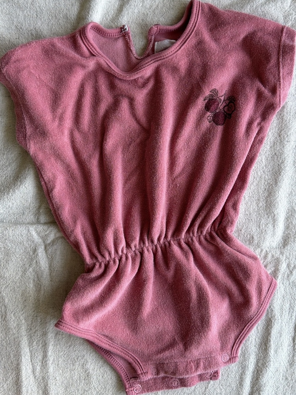 Tucker + Tate Mauve Pink Terry One-Piece Bodysuit